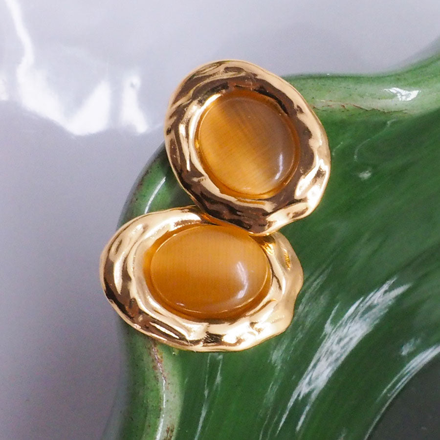 Boucles d'oreilles Lola orange | ATELIER OCCITANA Boucles d'oreilles Lola orange | ATELIER OCCITANA
