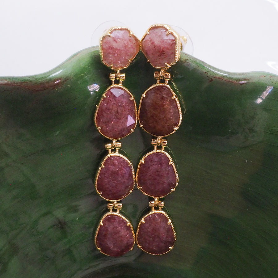BOUCLES D'OREILLES RIBADESELLA - PIERRES NATURELLES