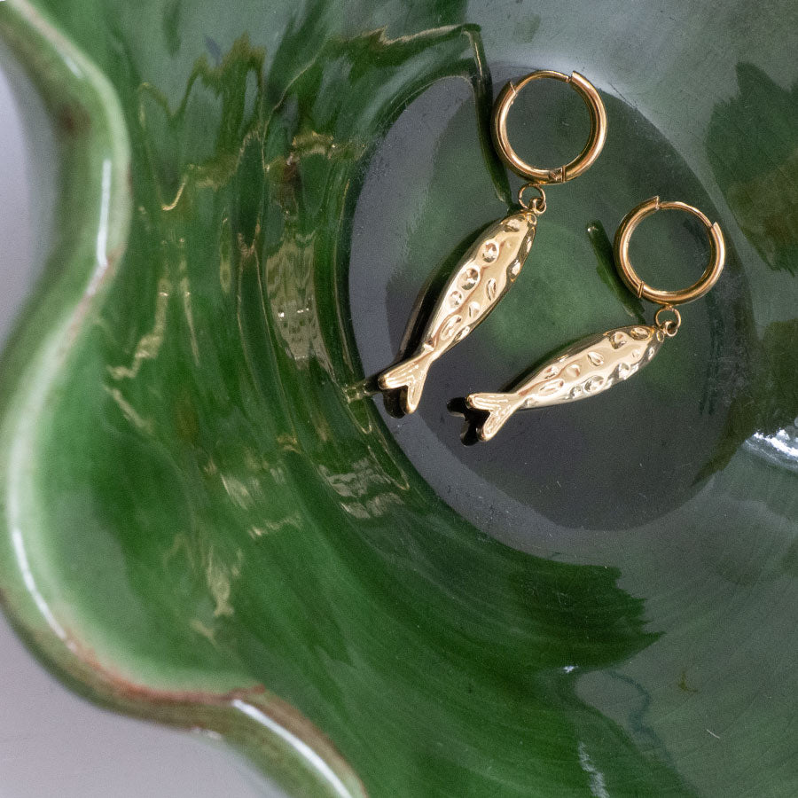 BOUCLES D'OREILLES RIBADEO - CREOLES SARDINES