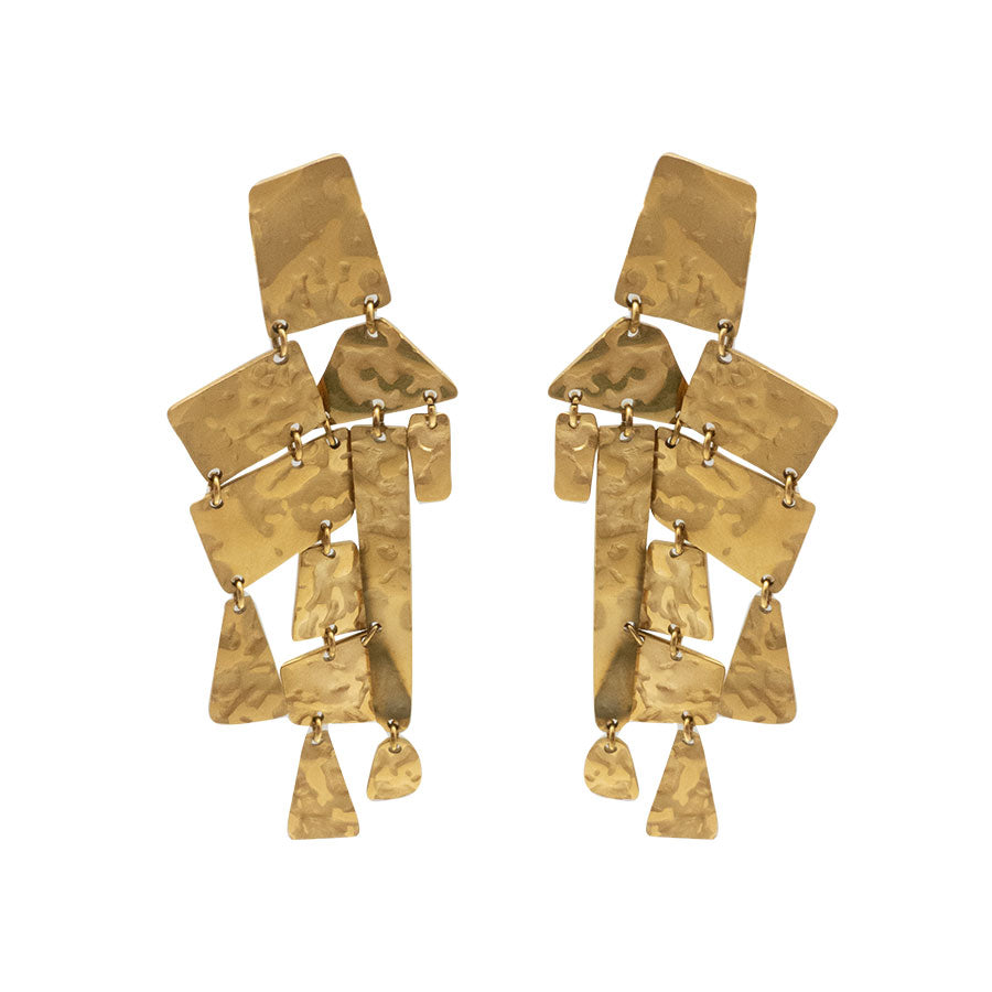 BOUCLES D'OREILLES LENA - CHANDELIERS MARTELÉS