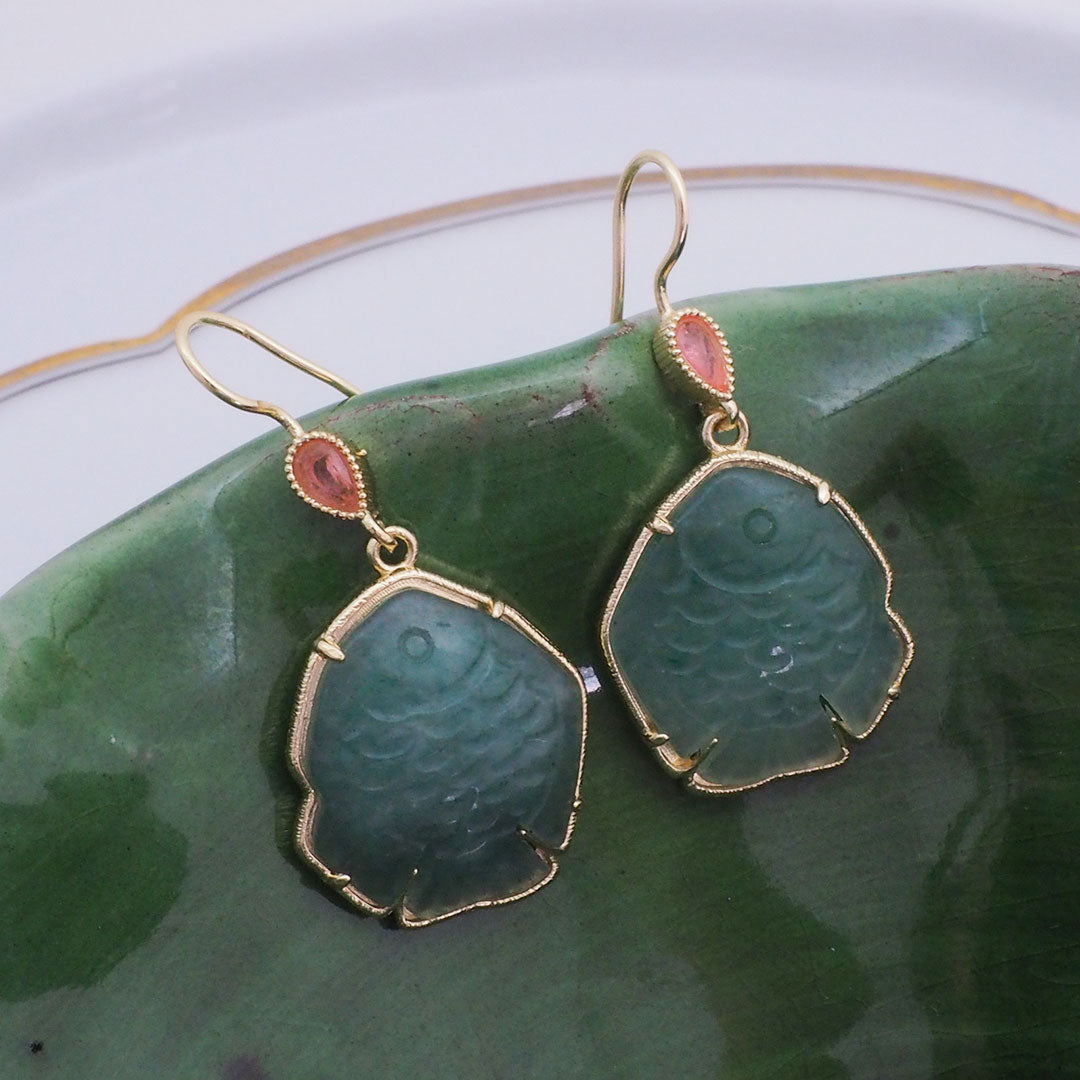 BOUCLES D'OREILLES SAN FRANCISCO - FORME POISSONS EXOTIQUES