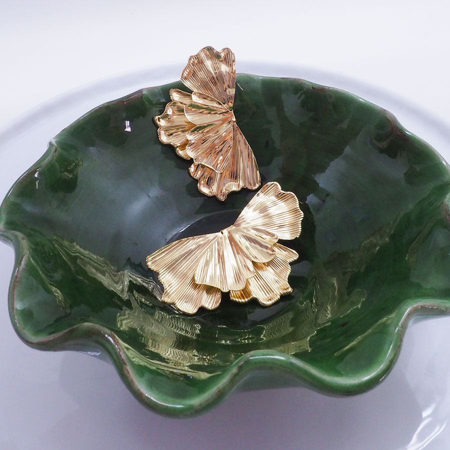 BOUCLES D'OREILLES FENOLLEDA - FEUILLES DORÉES