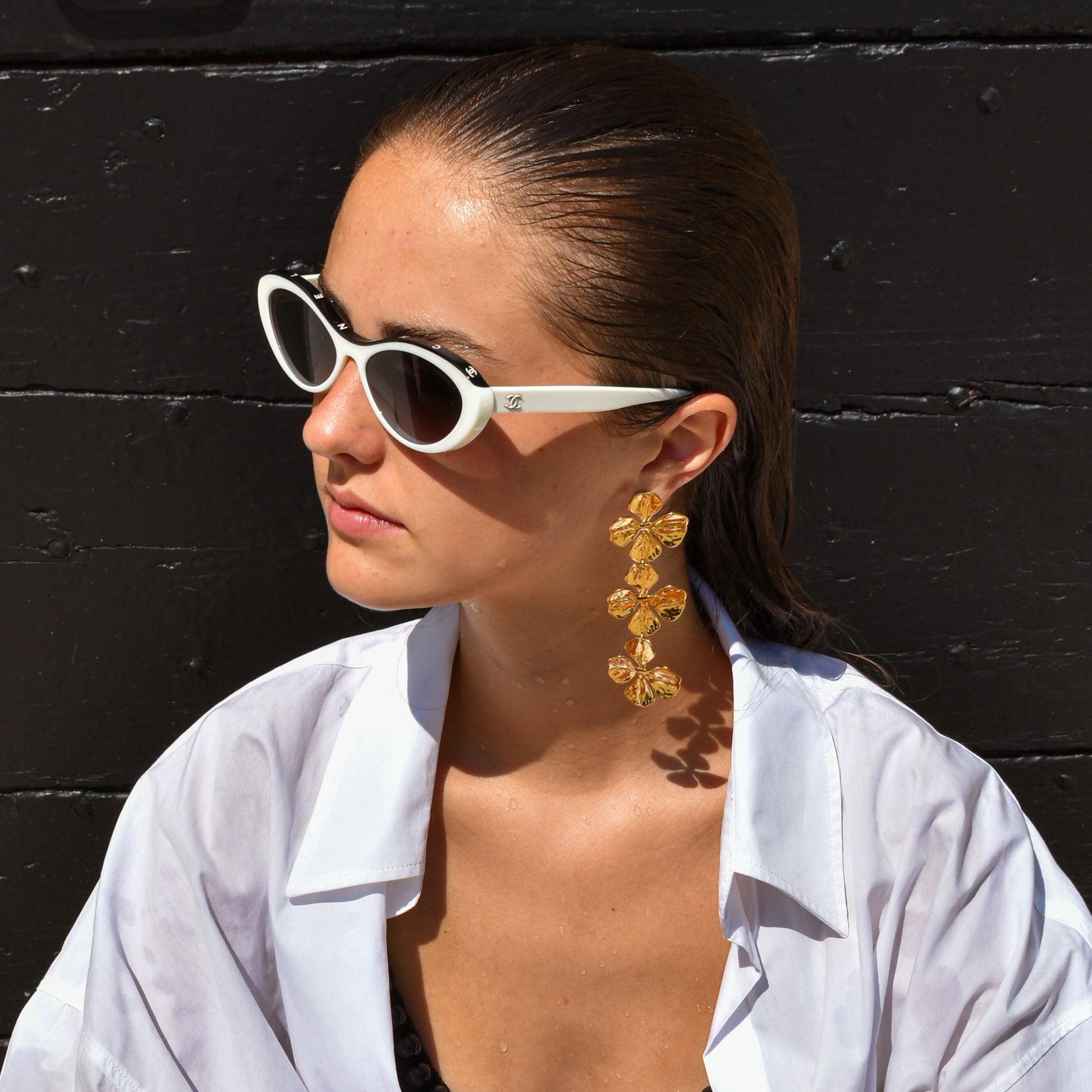 BOUCLES D'OREILLES SANTA CATALINA - TREFLES A QUATRE FEUILLES