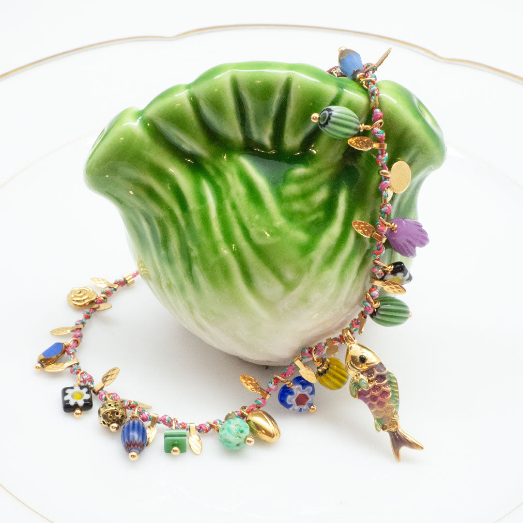 COLLIER PLAYA DE RODAS - CORDON CHARMS AQUATIQUES