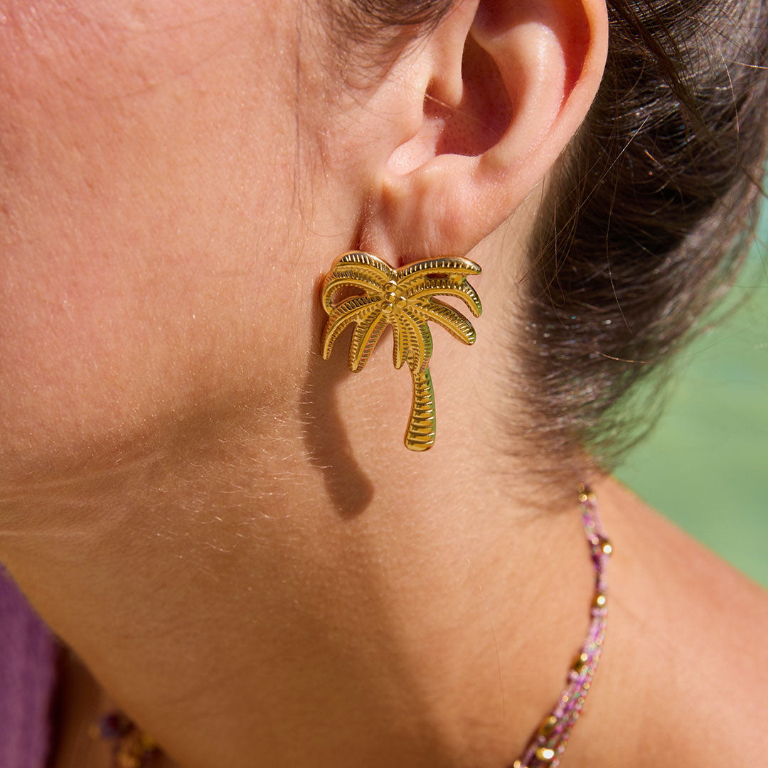 BOUCLES D'OREILLES CANGAS - PALMIERS