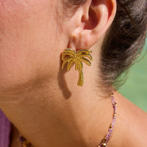 BOUCLES D'OREILLES CANGAS - PALMIERS