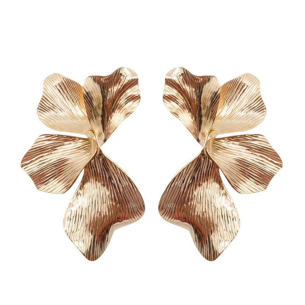 BOUCLES D'OREILLES FERROL - FLEURS SYMETRIQUES