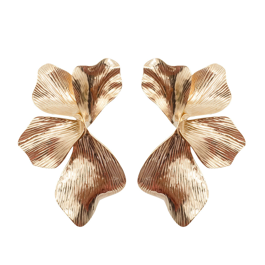 BOUCLES D'OREILLES FERROL - FLEURS SYMETRIQUES