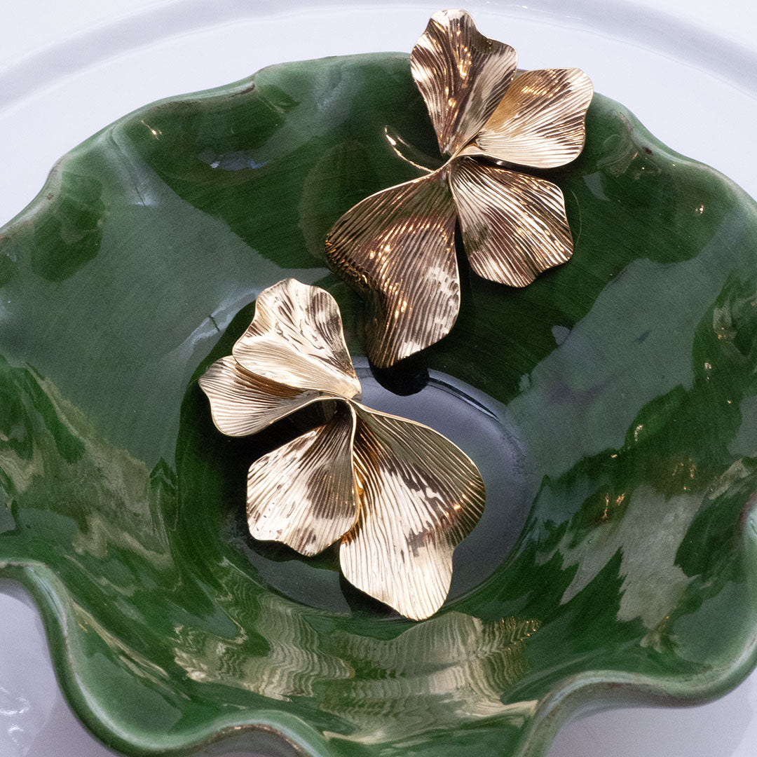 BOUCLES D'OREILLES FERROL - FLEURS SYMETRIQUES