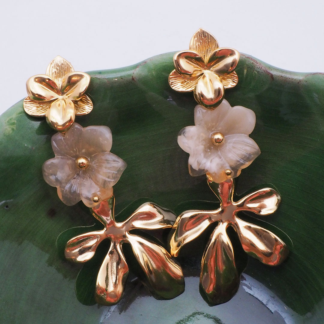 BOUCLES D'OREILLES LOUXO - FLEURS