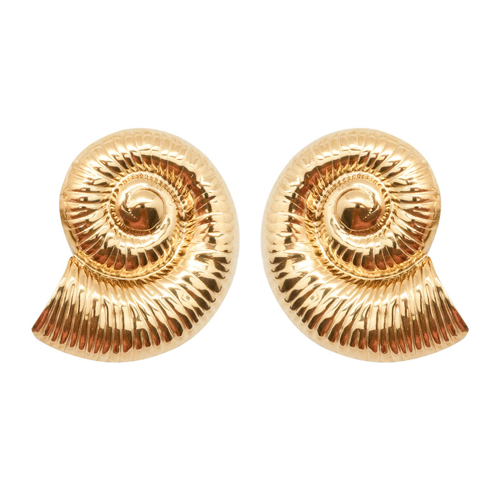 BOULES D'OREILLES SANTA MARINA - COQUILLAGES ESCARGOTS